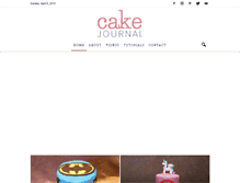 Tablet Screenshot of cakejournal.com